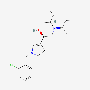 1H-Pyrrole-3-methanol, 1-((2-chlorophenyl)methyl)-alpha-((bis(1-methylpropyl)amino)methyl)-, (R*-(R*,R*))-