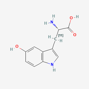 molecular formula C11H12N2O3 B15183468 (11C)5-Hydroxy-tryptophan CAS No. 126116-40-3