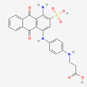 N-(4-((4-Amino-9,10-dihydro-9,10-dioxo-3-sulphoanthracen-1-yl)amino)phenyl)-beta-alanine