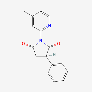 1-(4-Methyl-2-pyridinyl)-3-phenyl-2,5-pyrrolidinedione