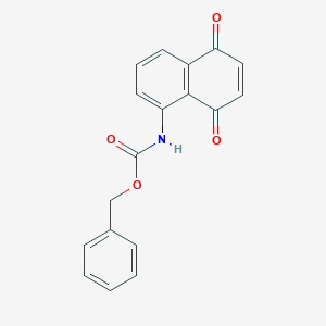 B151835 5-(N-Carbobenzyloxyamino)-1,4-naphthoquinone CAS No. 129112-30-7