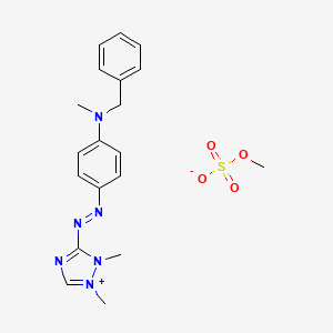 3-((4-(Benzylmethylamino)phenyl)azo)-1,2-dimethyl-1H-1,2,4-triazolium methyl sulphate