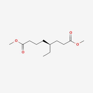 molecular formula C12H22O4 B15183522 Octanedioic acid, ethyl-, dimethyl ester CAS No. 72779-07-8