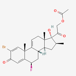 2-Bromo-6beta-fluoro-17,21-dihydroxy-16beta-methylpregna-1,4,9(11)-triene-3,20-dione 21-acetate