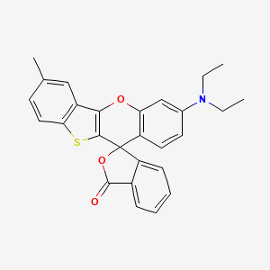 3-(Diethylamino)-7-methylspiro(11H-(1)benzothieno(3,2-b)(1)benzopyran-11,1'(3'H)-isobenzofuran)-3'-one