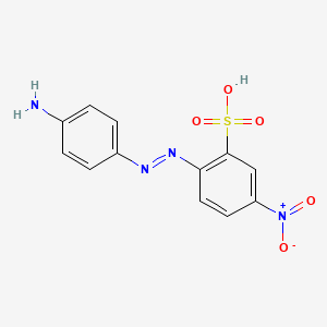 molecular formula C12H10N4O5S B1518358 4-Nitro-4'-aminoazobenzene-2-sulfonic acid 
