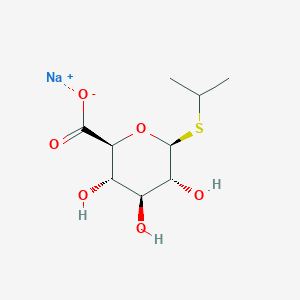 molecular formula C9H15NaO6S B1518360 Isopropyl b-D-thioglucuronide sodium salt CAS No. 208589-93-9