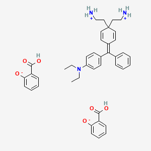 (4-(4-(Diethylamino)benzhydrylidene)cyclohexa-2,5-dien-1-ylidene)diethylammonium salicylate