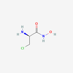 Propanamide, 2-amino-3-chloro-N-hydroxy-, (S)-