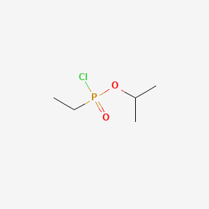 molecular formula C5H12ClO2P B15183714 Phosphonochloridic acid, ethyl-, 1-methylethyl ester CAS No. 28829-95-0