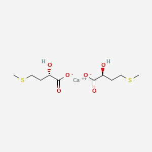 molecular formula C10H18CaO6S2 B15183723 Calcium bis((S)-2-hydroxy-4-(methylthio)butyrate) CAS No. 71597-87-0