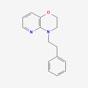 2H-Pyrido(3,2-b)-1,4-oxazine, 3,4-dihydro-4-(2-phenylethyl)-