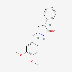 5-((3,4-Dimethoxyphenyl)methyl)-3-phenyl-2-pyrrolidinone