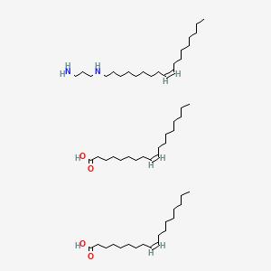 molecular formula C21H44N2.2C18H34O2<br>C57H112N2O4 B15183834 Einecs 251-846-4 CAS No. 34140-91-5