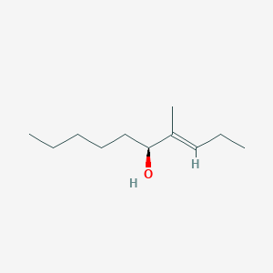 molecular formula C11H22O B15183836 4-Methyl-3-decen-5-ol, (3E)-(S)- CAS No. 861906-93-6