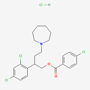 Benzoic acid, 4-chloro-, 2-(2,4-dichlorophenyl)-4-(hexahydro-1H-azepin-1-yl)butyl ester, hydrochloride