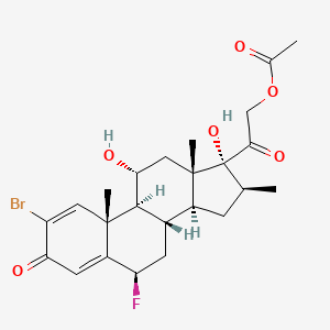 2-Bromo-6beta-fluoro-11alpha,17,21-trihydroxy-16beta-methylpregna-1,4-diene-3,20-dione 21-acetate