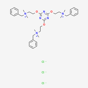 Benzenemethanaminium, N,N',N''-(1,3,5-triazine-2,4,6-triyltris(oxy-2,1-ethanediyl))tris(N,N-dimethyl-, trichloride