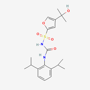 N-((2,6-Di(propan-2-yl)phenyl)carbamoyl)-4-(2-hydroxypropan-2-yl)furan-2-sulfonamide