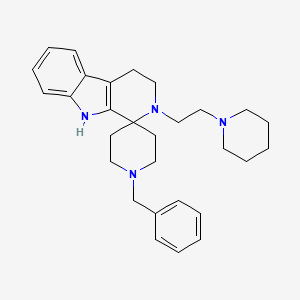 Spiro(piperidine-4,1'-(1H)pyrido(3,4-b)indole), 2',3',4',9'-tetrahydro-1-(phenylmethyl)-2'-(2-(1-piperidinyl)ethyl)-