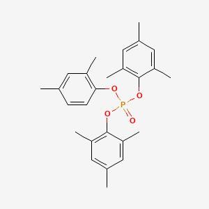 molecular formula C26H31O4P B15183932 Phosphoric acid, 2,4-dimethylphenyl bis(2,4,6-trimethylphenyl) ester CAS No. 86864-95-1