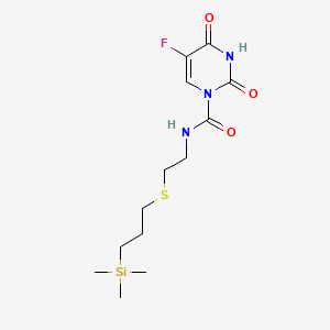 1(2H)-Pyrimidinecarboxamide, 3,4-dihydro-2,4-dioxo-5-fluoro-N-(2-((3-(trimethylsilyl)propyl)thio)ethyl)-