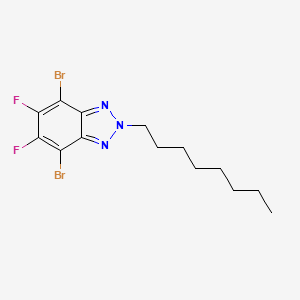 molecular formula C14H17Br2F2N3 B1518399 4,7-Dibromo-5,6-difluoro-2-octyl-2H-benzo[d][1,2,3]triazole 