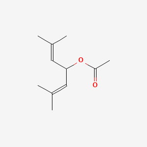 molecular formula C11H18O2 B15183995 2,5-Heptadien-4-ol, 2,6-dimethyl-, acetate CAS No. 72214-32-5