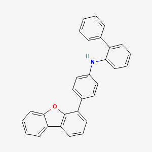 molecular formula C30H21NO B1518405 N-[4-(4-dibenzofuranyl)phenyl]-2-aminobiphenyl 