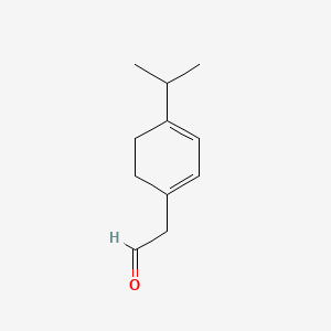 molecular formula C11H16O B15184057 4-(Isopropyl)cyclohexadieneacetaldehyde CAS No. 93941-67-4