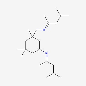 molecular formula C22H42N2 B15184072 N-(1,3-Dimethylbutylidene)-5-((1,3-dimethylbutylidene)amino)-1,3,3-trimethylcyclohexanemethylamine CAS No. 66230-21-5