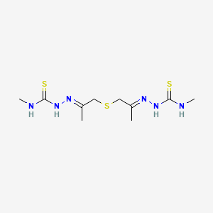 6-Thia-2,3,9,10,12-pentaazatrideca-3,8-dienethioamide, 11-thioxo-N,4,8-trimethyl-