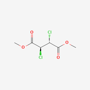 molecular formula C6H8Cl2O4 B15184133 Butanedioic acid, 2,3-dichloro-, 1,4-dimethyl ester, (2R,3S)-rel- CAS No. 1114-22-3