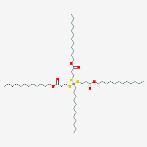 Dodecyl 5-dodecyl-5-[[3-(dodecyloxy)-3-oxopropyl]thio]-9-oxo-10-oxa-4,6-dithia-5-stannadocosanoate