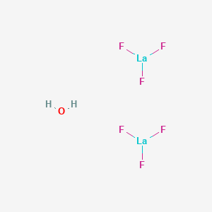 Lanthanum(+3)fluoride hemihydrate