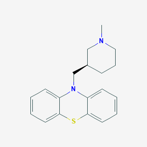 molecular formula C19H22N2S B15184204 10-[[(3R)-1-methylpiperidin-3-yl]methyl]phenothiazine CAS No. 1460240-93-0