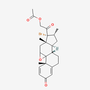 17-Bromo-9beta,11beta-epoxy-21-hydroxy-16alpha-methylpregna-1,4-diene-3,20-dione 21-acetate