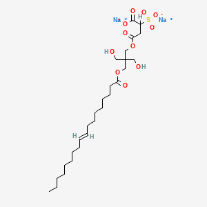 Disodium 4-(2,2-bis(hydroxymethyl)-3-((1-oxooctadec-9-enyl)oxy)propyl) 2-sulphonatosuccinate