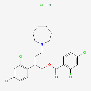 Benzoic acid, 2,4-dichloro-, 2-(2,4-dichlorophenyl)-4-(hexahydro-1H-azepin-1-yl)butyl ester, hydrochloride