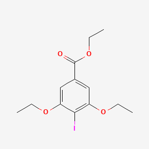 molecular formula C13H17IO4 B1518430 Ethyl 3,5-diethoxy-4-iodobenzoate 