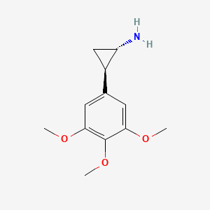 molecular formula C12H17NO3 B15184311 Trimethoxytranylcypromine CAS No. 20186-45-2