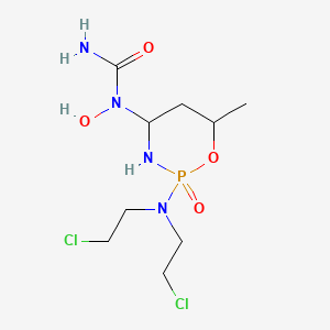 Urea, N-(2-(bis(2-chloroethyl)amino)-6-methyltetrahydro-2H-1,3,2-oxazaphosphorin-4-yl)-N-hydroxy-, P-oxide