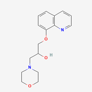 alpha-((8-Quinolinyloxy)methyl)-4-morpholineethanol