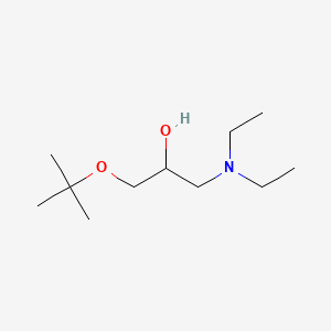 molecular formula C11H25NO2 B15184438 1-(Diethylamino)-3-(1,1-dimethylethoxy)-2-propanol CAS No. 136987-55-8