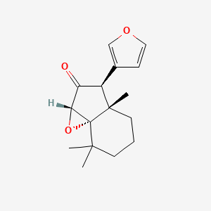 Indeno(1,7a-b)oxiren-2(1aH)-one, 3-(3-furanyl)hexahydro-3a,7,7-trimethyl-, (1aS,3S,3aS,7aS)-