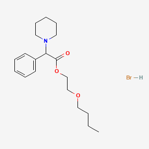 molecular formula C19H30BrNO3 B15184524 Butopiprine hydrobromide CAS No. 60595-56-4