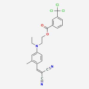 2-[[4-(2,2-Dicyanovinyl)-3-methylphenyl]ethylamino]ethyl 3-(trichloromethyl)benzoate