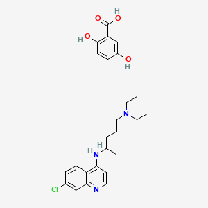 molecular formula C25H32ClN3O4 B15184556 Einecs 240-578-3 CAS No. 16510-14-8