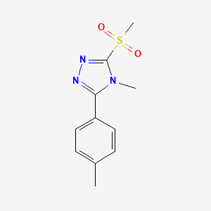 4H-1,2,4-Triazole, 4-methyl-3-(4-methylphenyl)-5-(methylsulfonyl)-