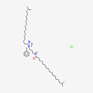 1-Benzyl-4,5-dihydro-2-isoheptadecyl-1-[3-[(1-oxoisooctadecyl)amino]propyl]-1h-imidazolium chloride